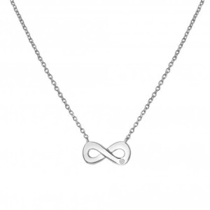 Colgante Infinity plata dimanate natural -